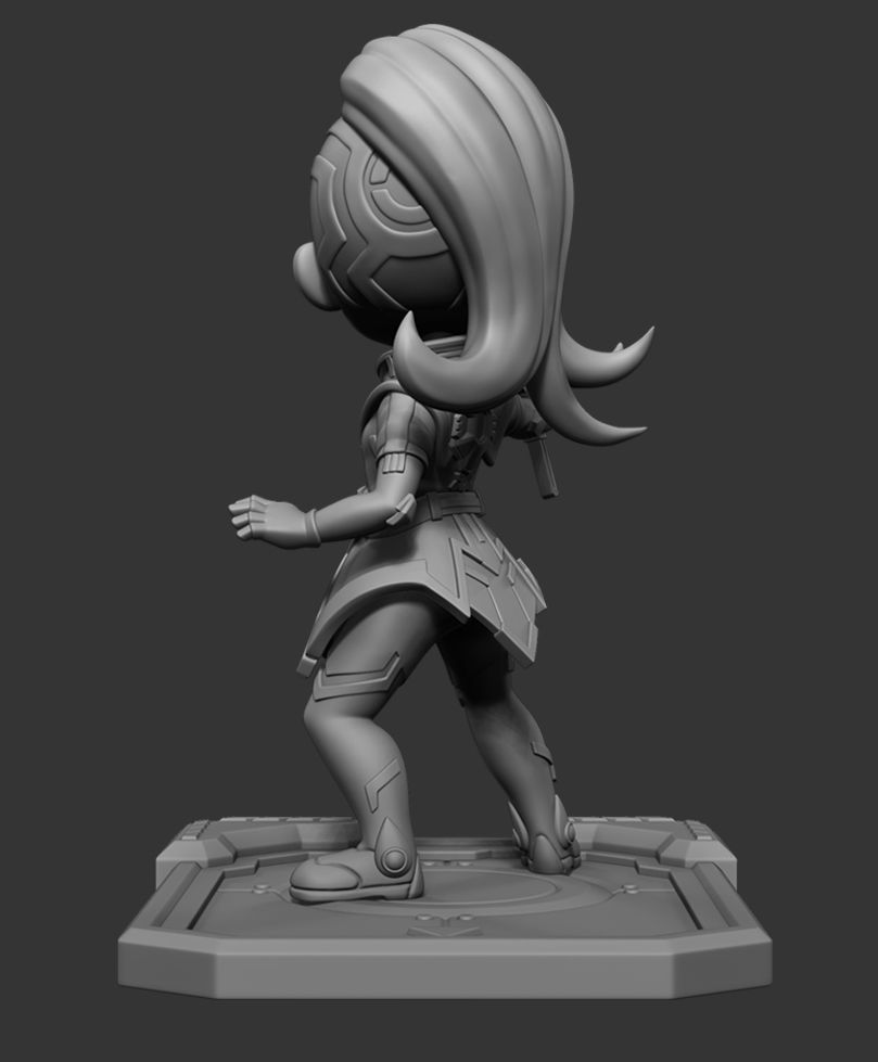 Overwatch Sombra Chibi 3D print model_5