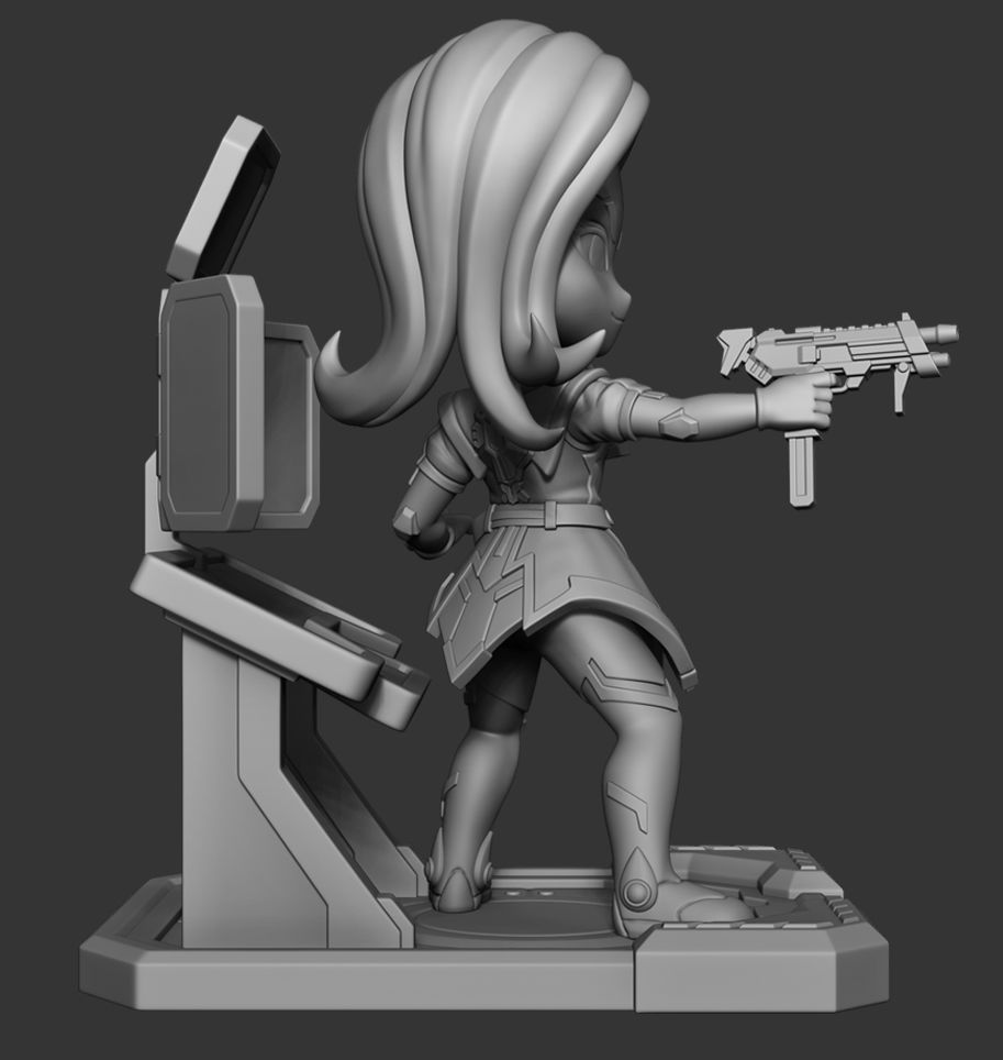 Overwatch Sombra Chibi 3D print model_6
