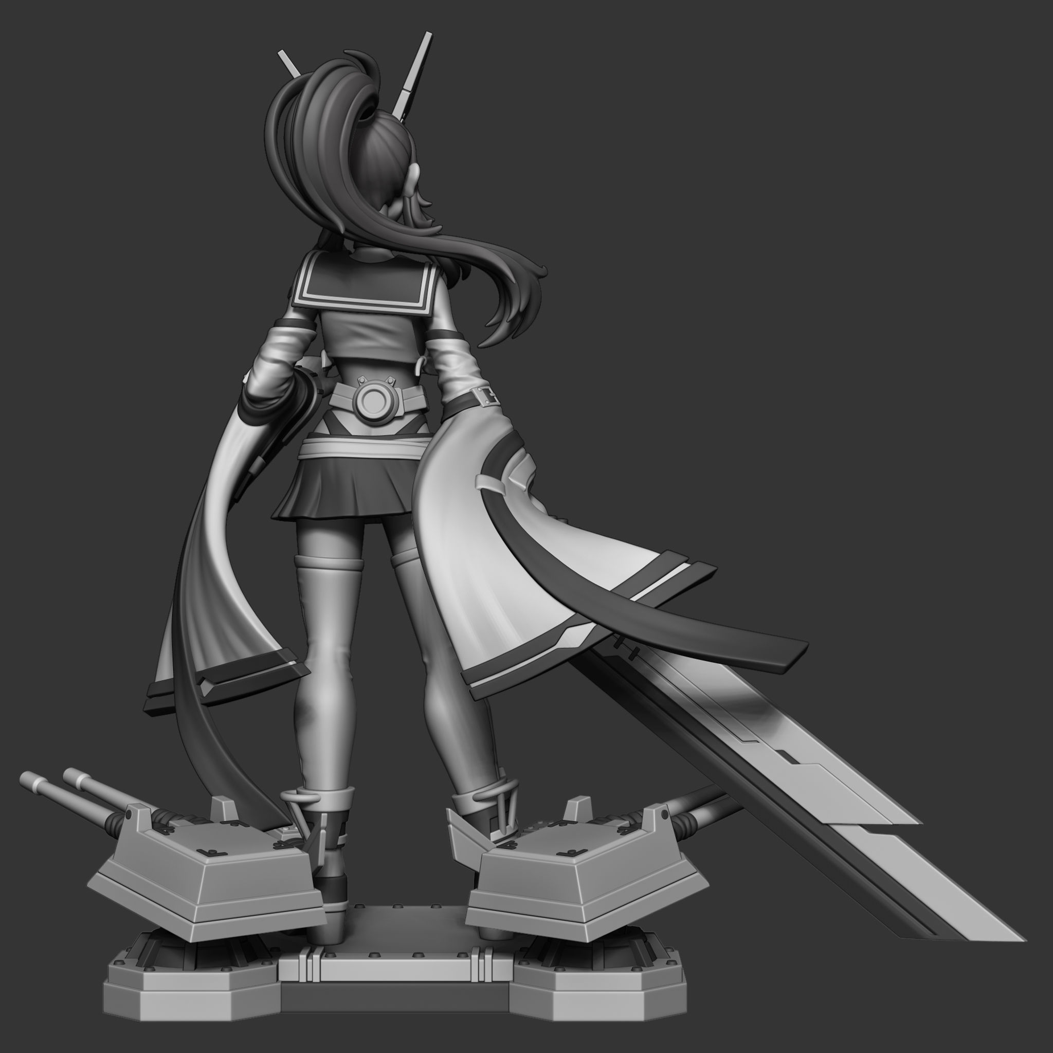 Azur Lane Ayanami STL 3D print model_7