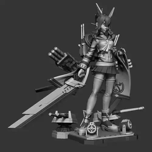 Azur Lane Ayanami STL