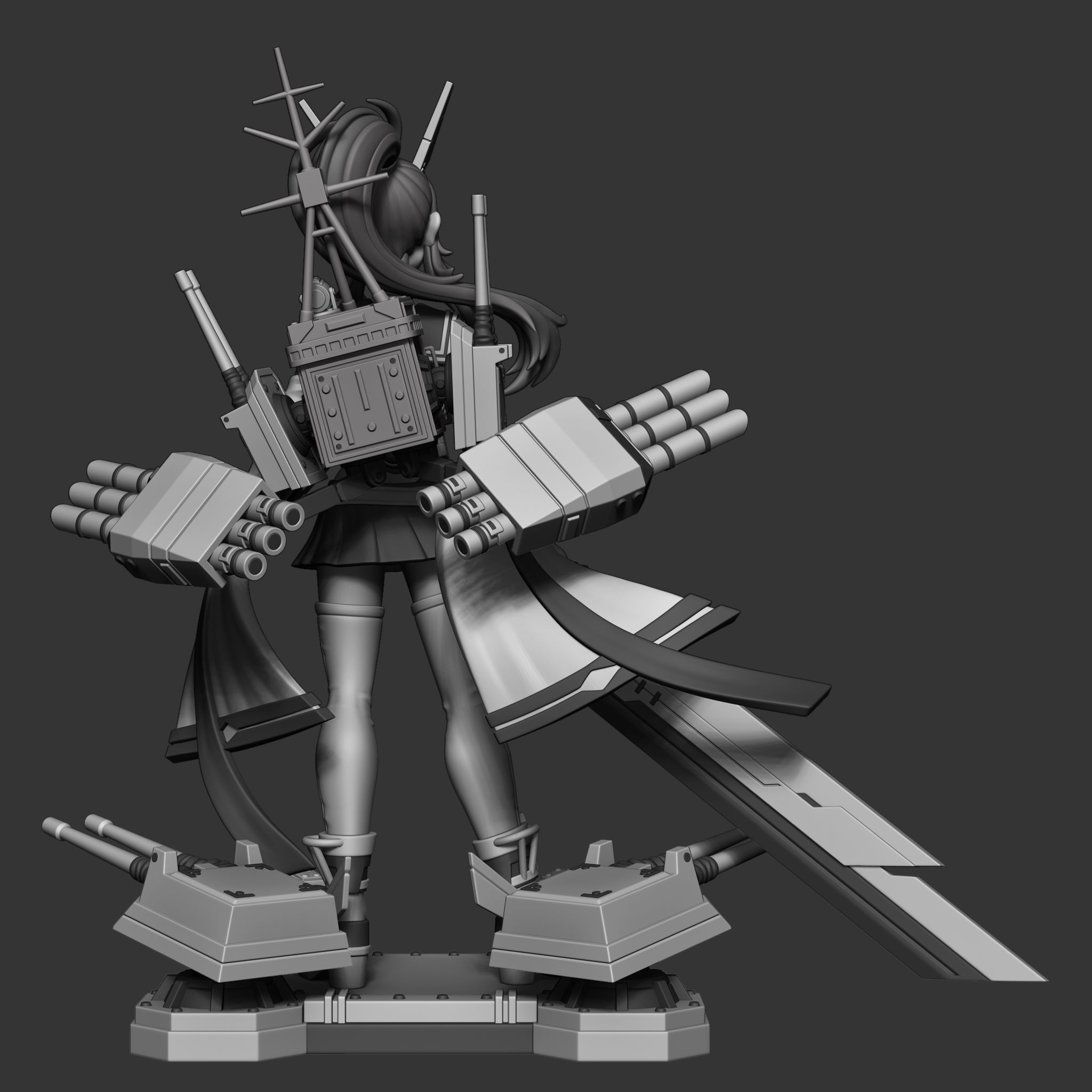 Azur Lane Ayanami STL 3D print model_3