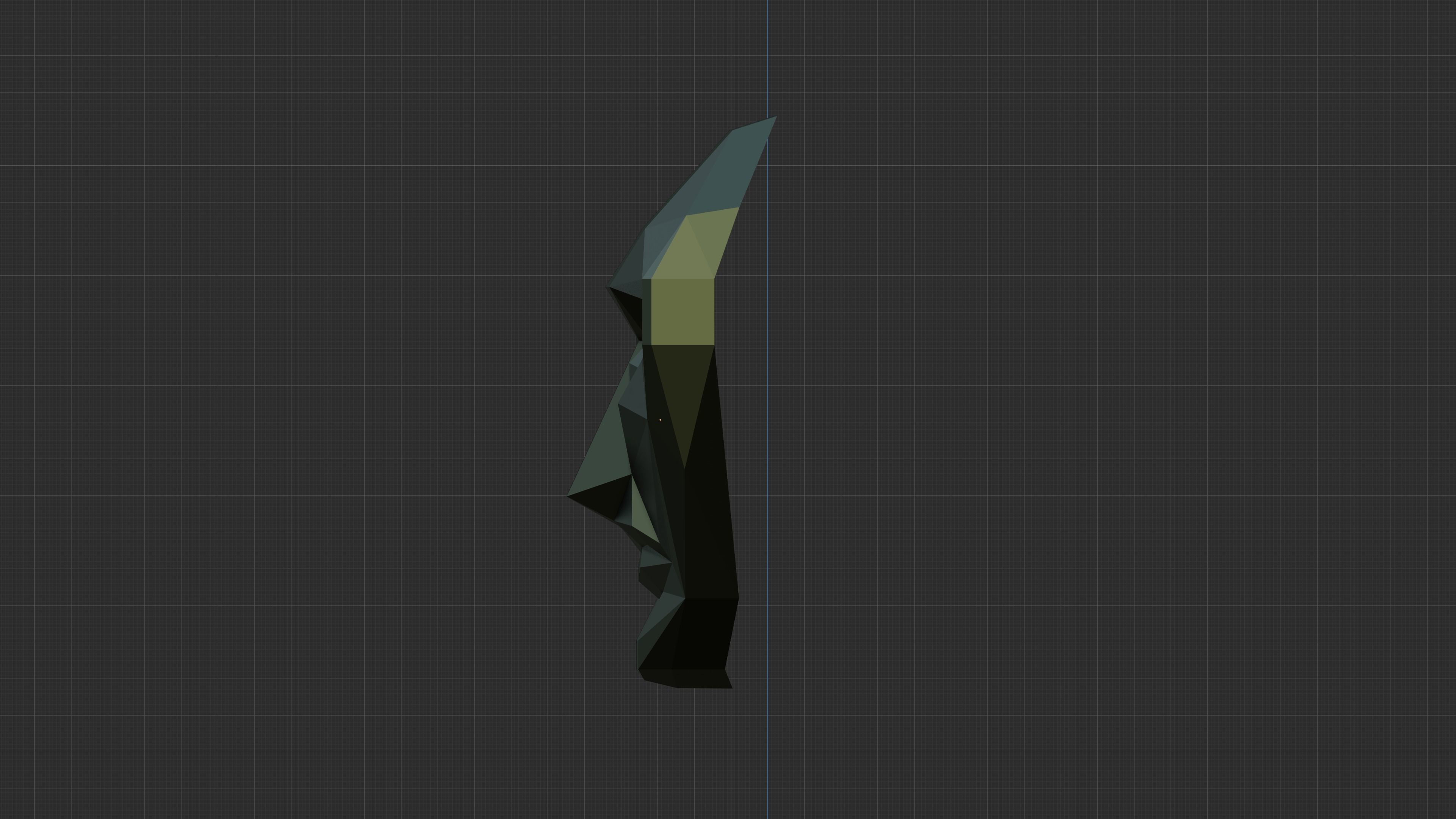 Front Man Mask Squid Game Low-poly 3D model_2