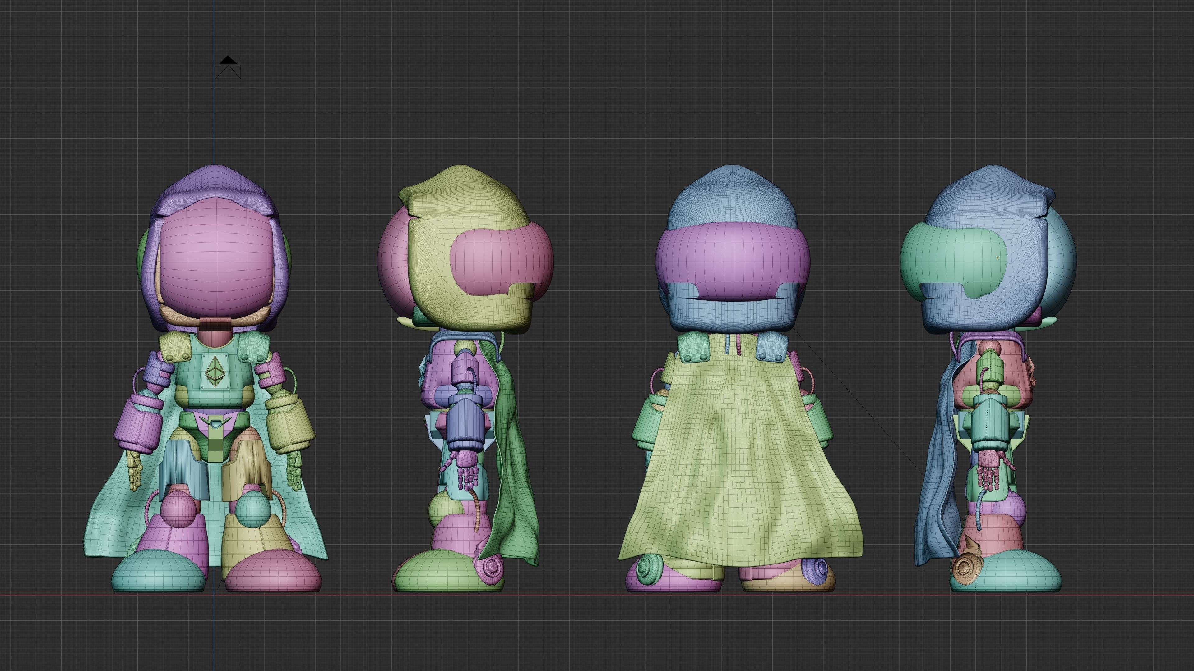 Frontman Robot Squid Game Low-poly 3D model_3