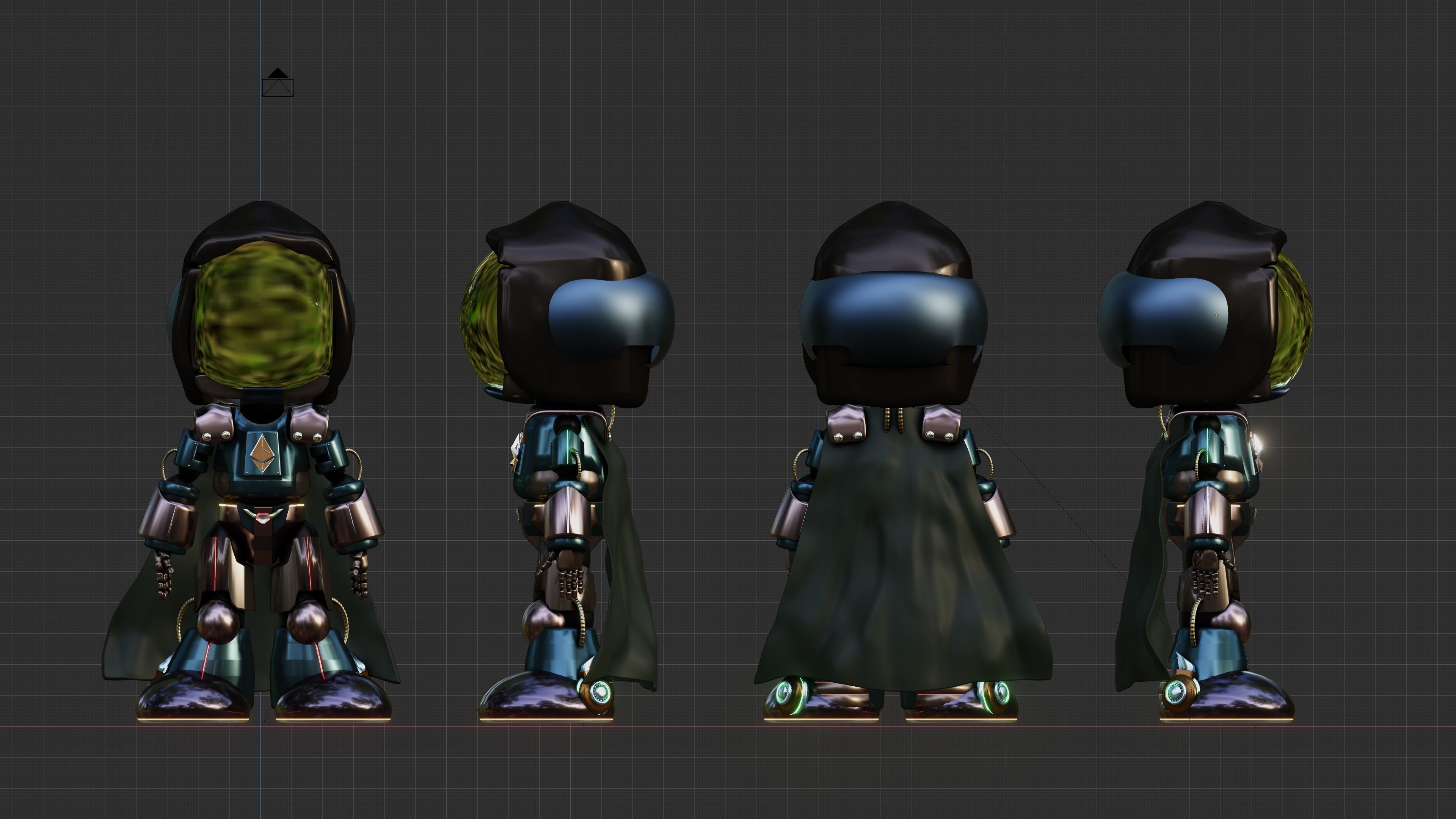 Frontman Robot Squid Game Low-poly 3D model_4