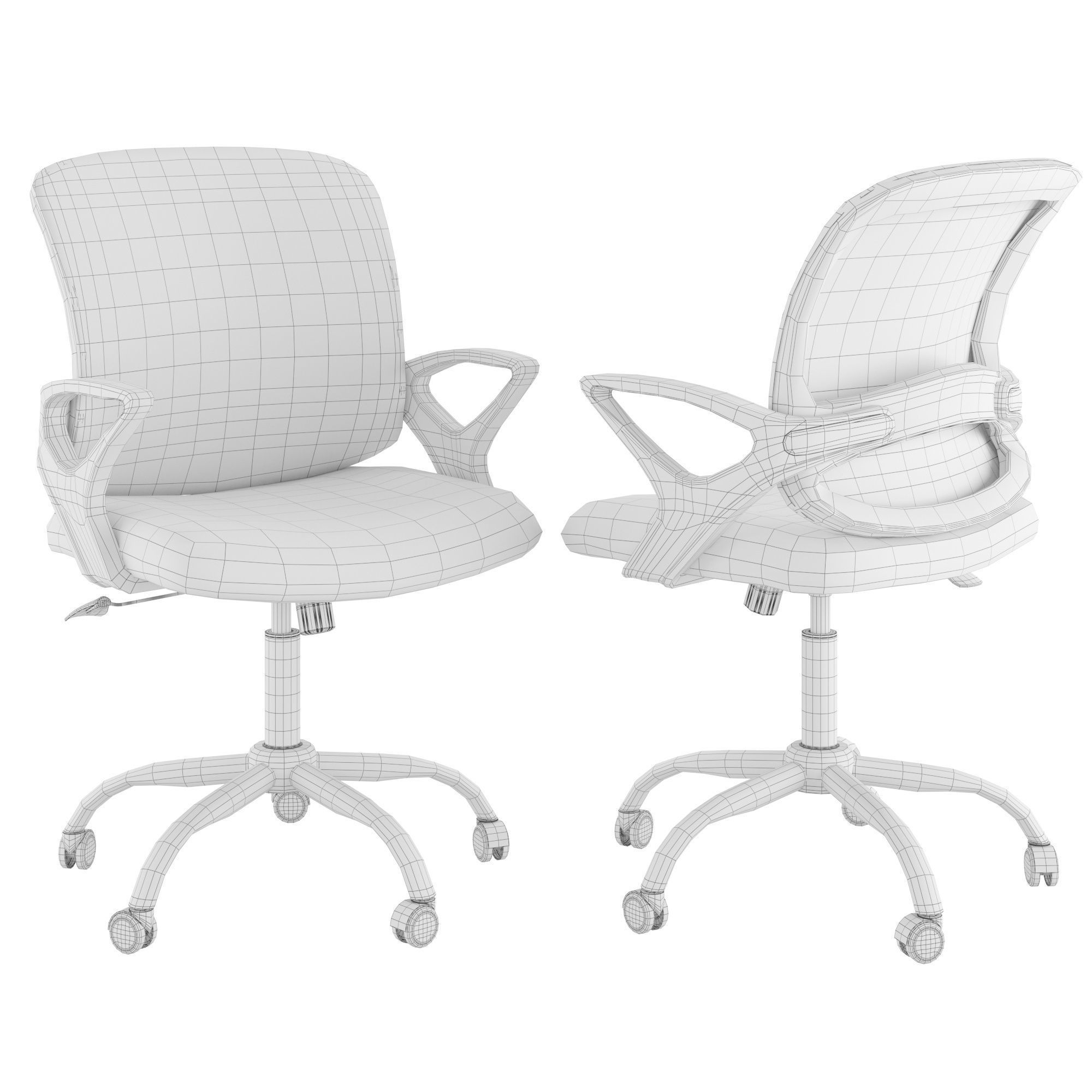 Swivel chair Lambert 3D model_2