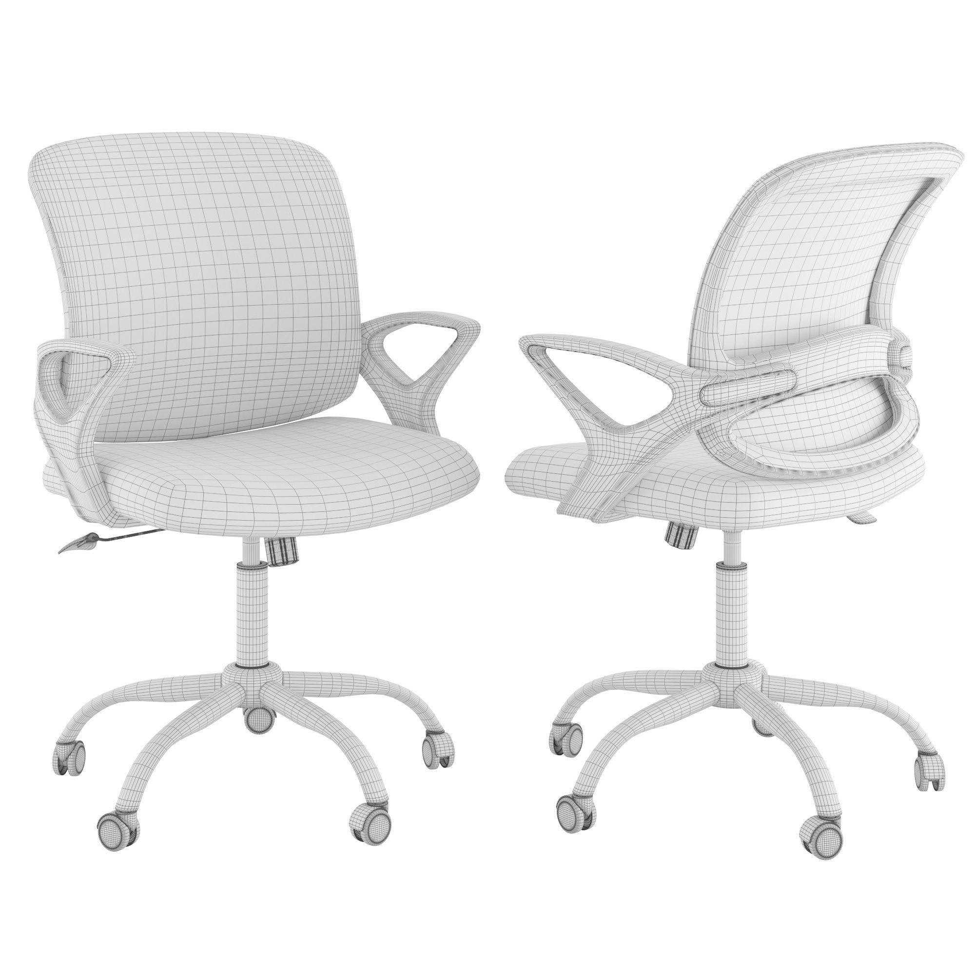 Swivel chair Lambert 3D model_1