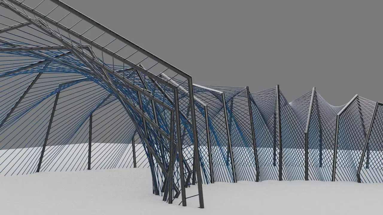 Twisted pipe 3D model_0