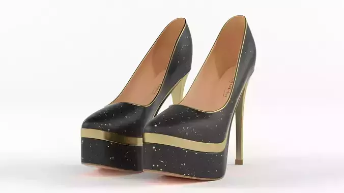 High Heels Women Shoes 3D model