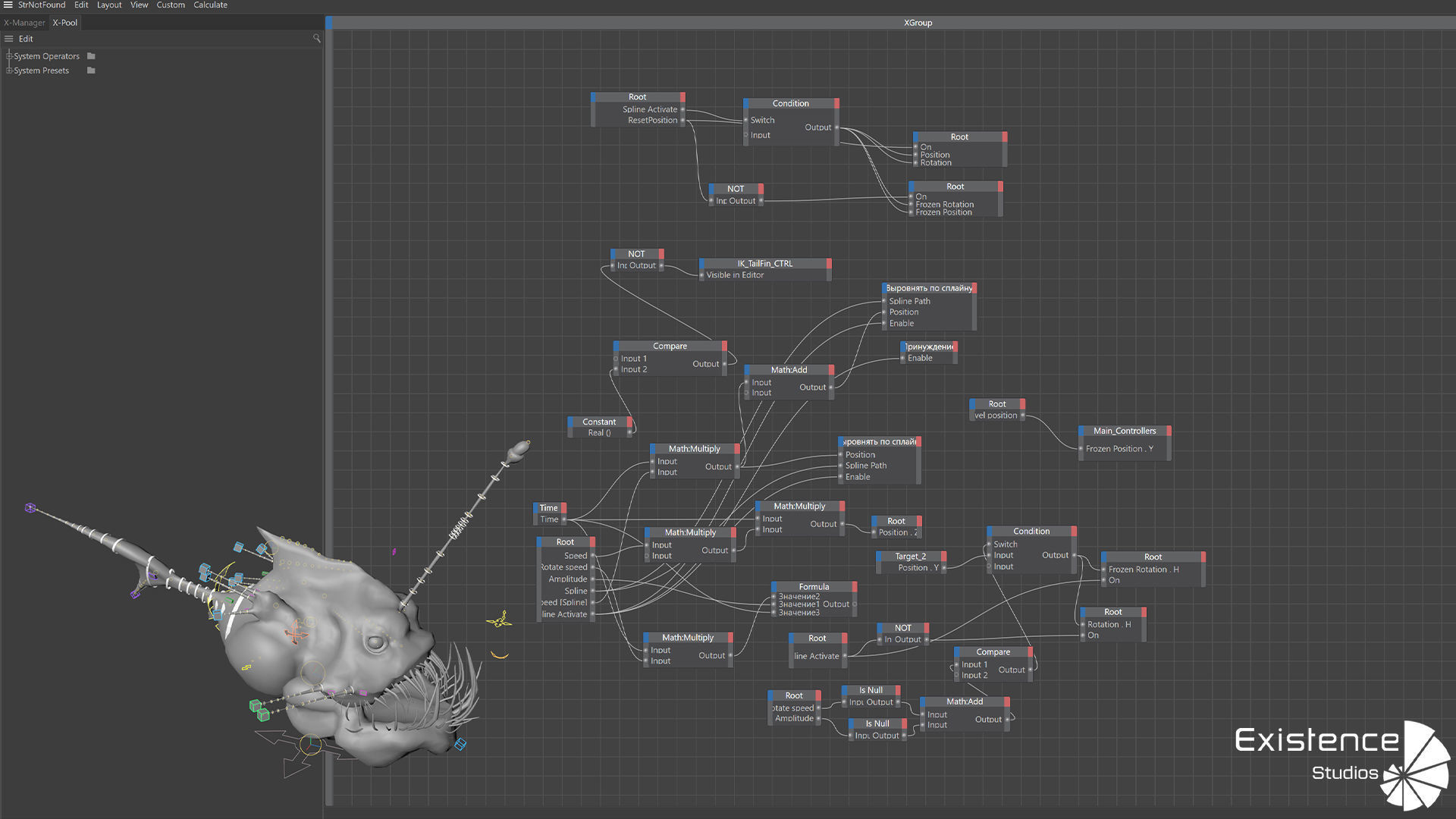 Fish low poly model - Anglerfish - ocean horror - monster fish 5 Low-poly 3D model_10