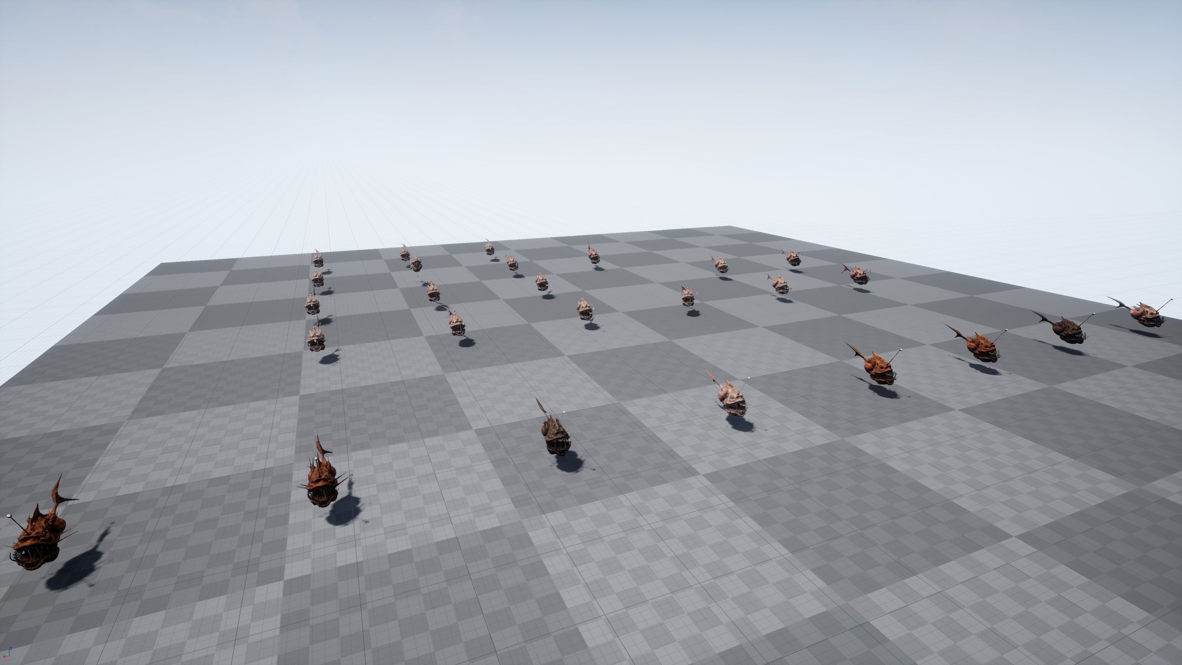 Fish low poly model - Anglerfish - ocean horror - monster fish 5 Low-poly 3D model_12