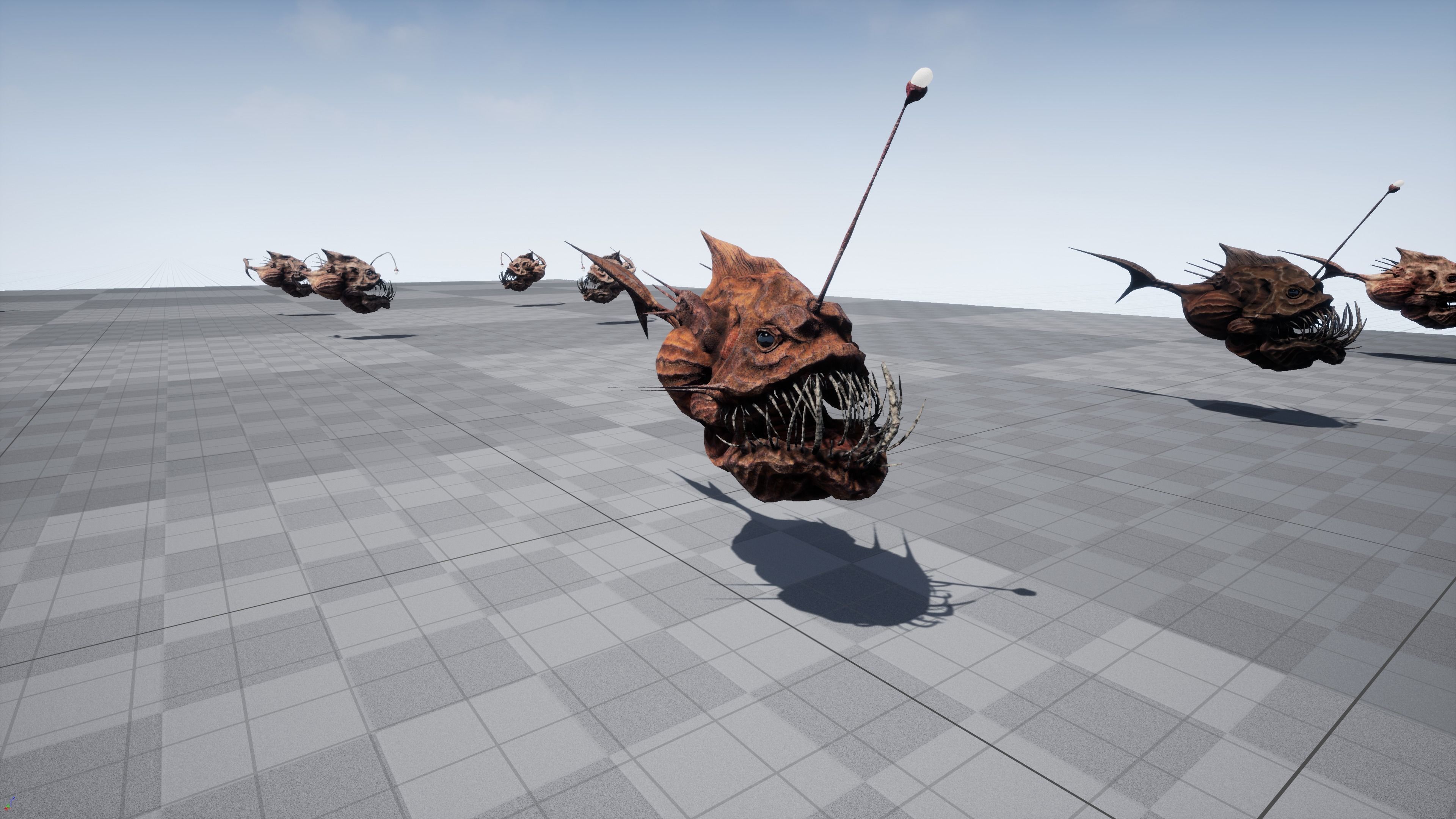 Fish low poly model - Anglerfish - ocean horror - monster fish 5 Low-poly 3D model_15