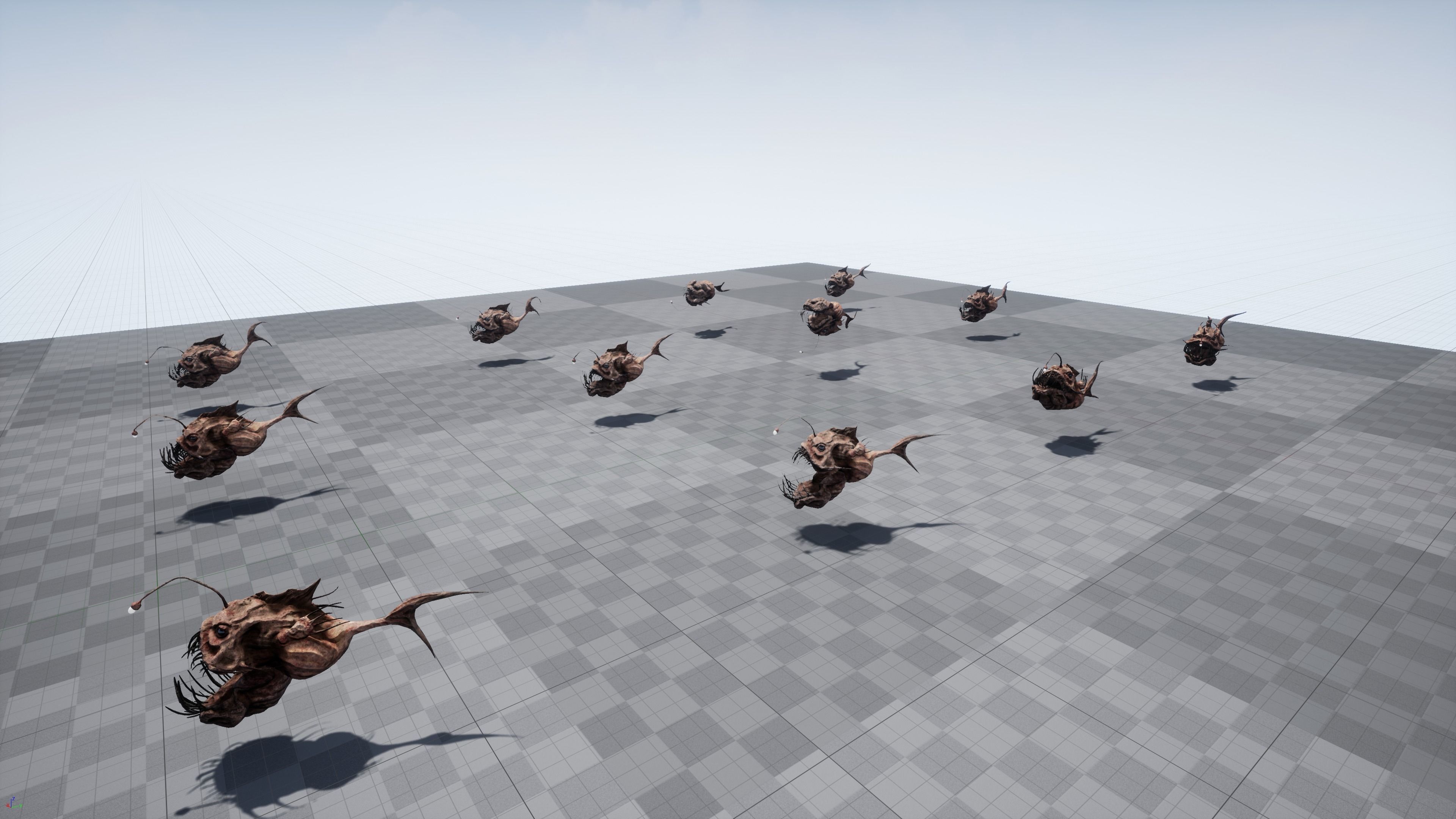 Fish low poly model - Anglerfish - ocean horror - monster fish 5 Low-poly 3D model_13