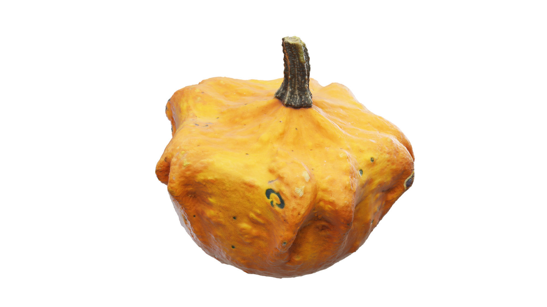 Pumkin Scan Low-poly 3D model_6