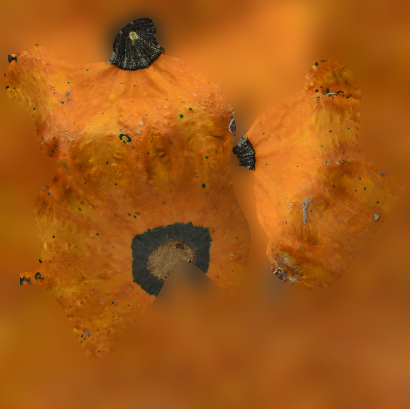 Pumkin Scan Low-poly 3D model_21