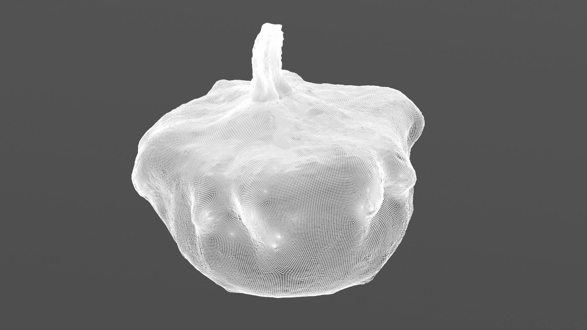 Pumkin Scan Low-poly 3D model_16