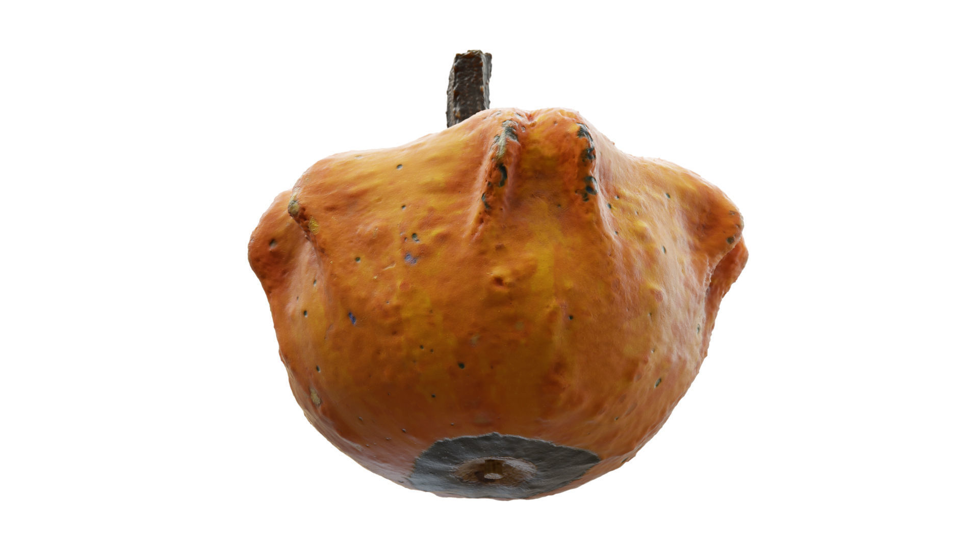 Pumkin Scan Low-poly 3D model_3