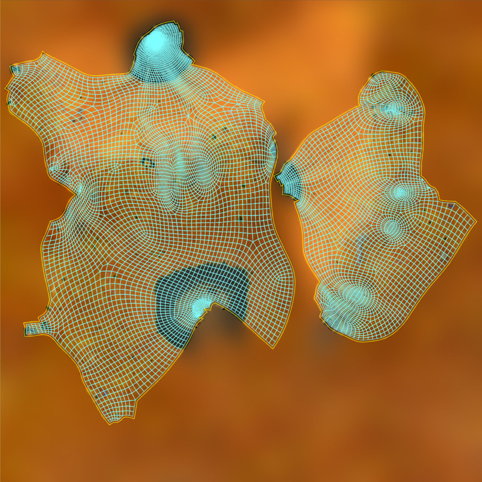 Pumkin Scan Low-poly 3D model_19