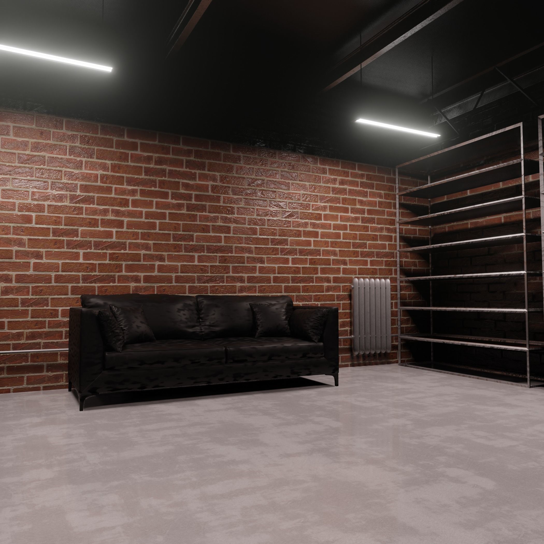 Warehouse loft 3D model_2
