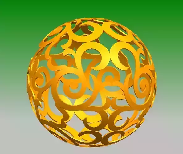 Relief 3D hollow sculpture ball model design download 
