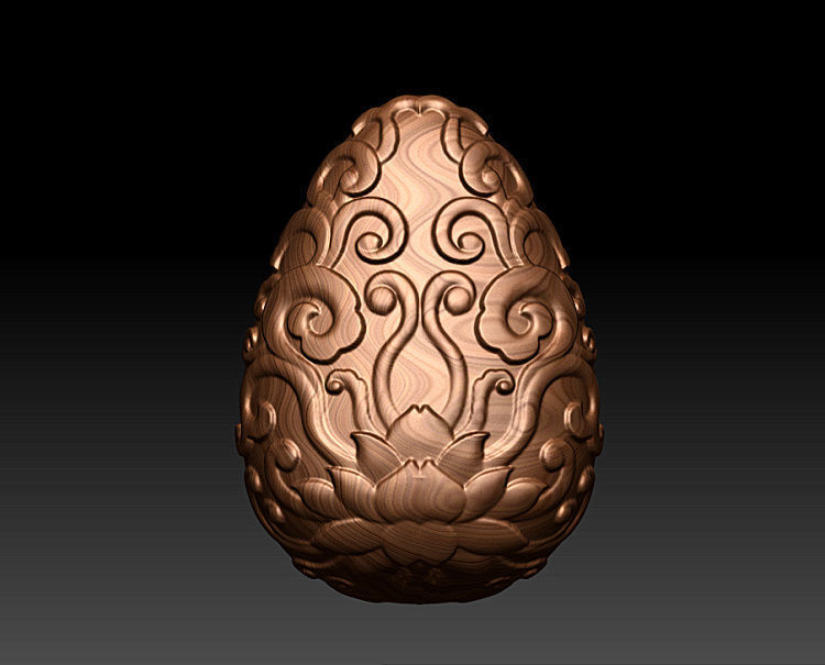 NEW JADE PENDANT 3D design download  jade machine sculpture 3D  3D print model_4