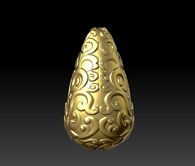 NEW JADE PENDANT 3D design download  jade machine sculpture 3D  3D print model_1