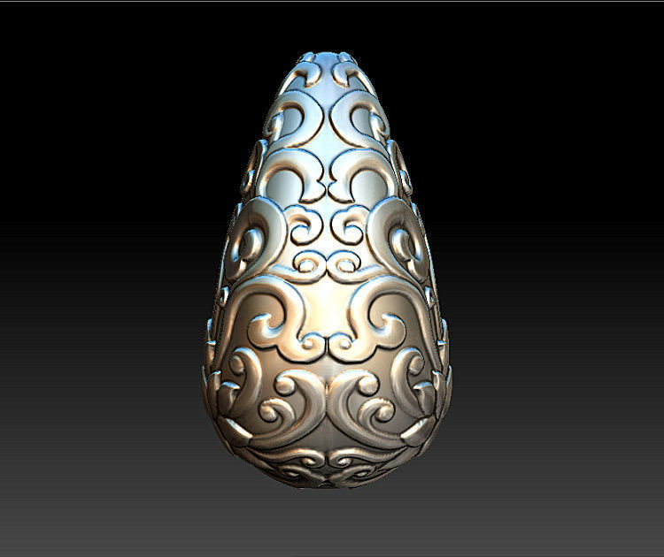 NEW JADE PENDANT 3D design download  jade machine sculpture 3D  3D print model_3