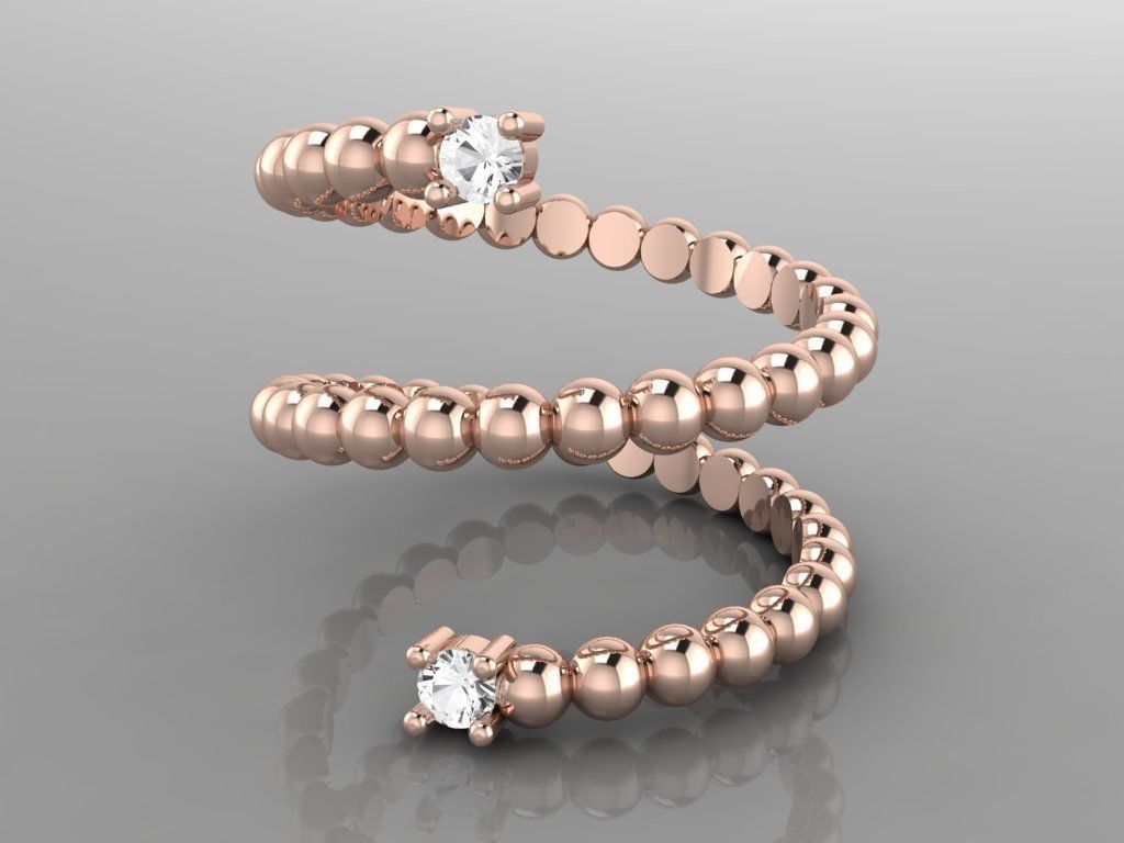 36 Italian Rings 3dm stl and renders 3D print model_36