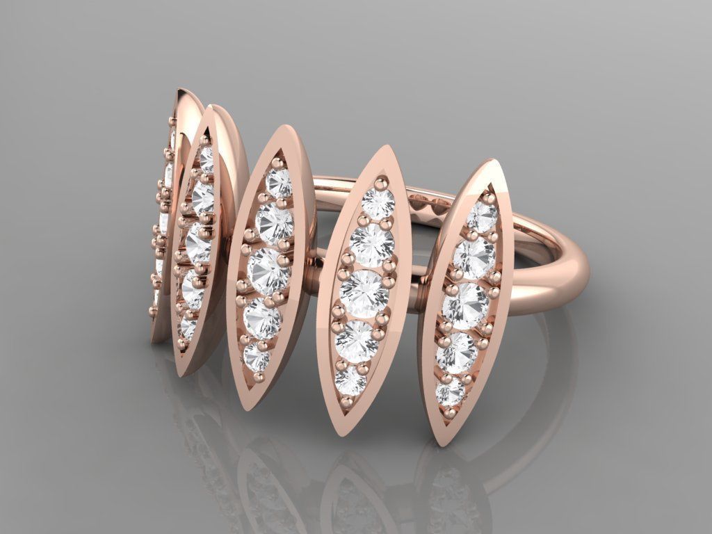 36 Italian Rings 3dm stl and renders 3D print model_4