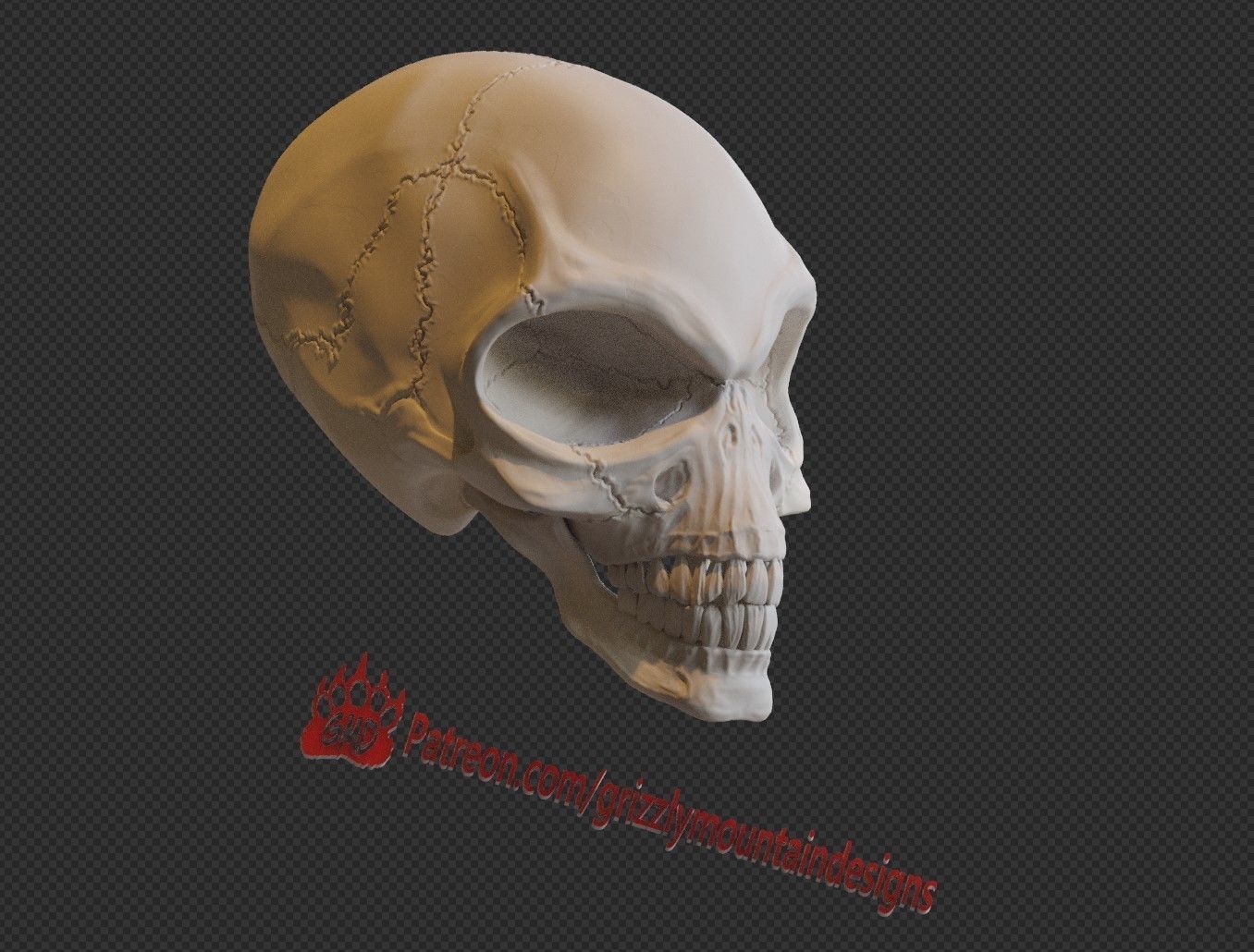 alien Crystal Skull From Indiana Jones ready to print 3D print model_5