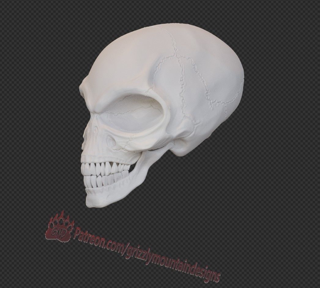 alien Crystal Skull From Indiana Jones ready to print 3D print model_6