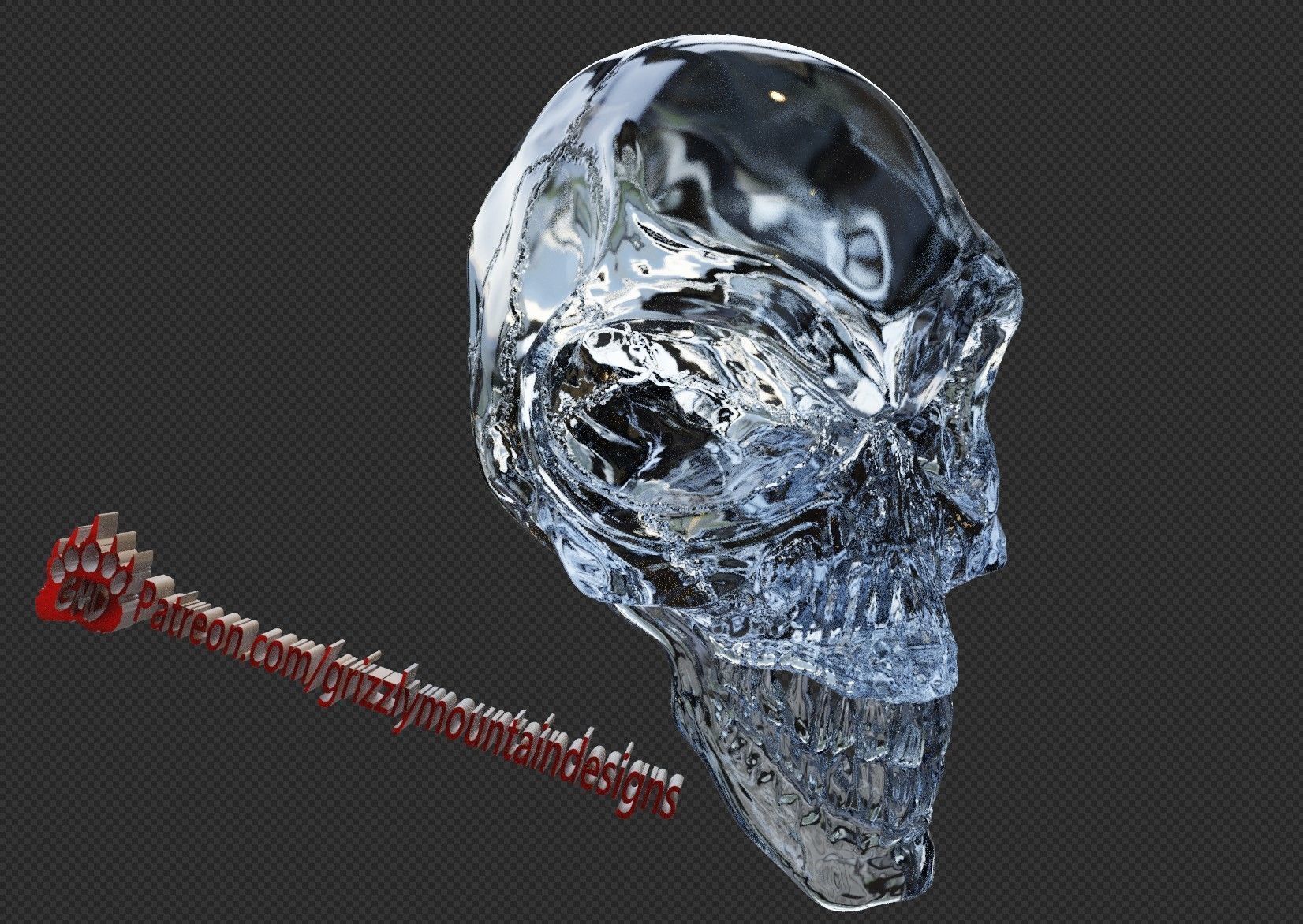 alien Crystal Skull From Indiana Jones ready to print 3D print model_11