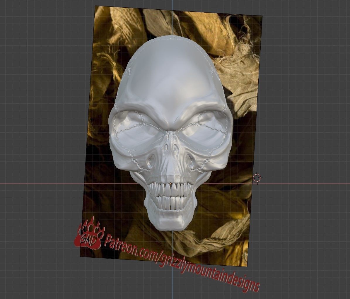 alien Crystal Skull From Indiana Jones ready to print 3D print model_13
