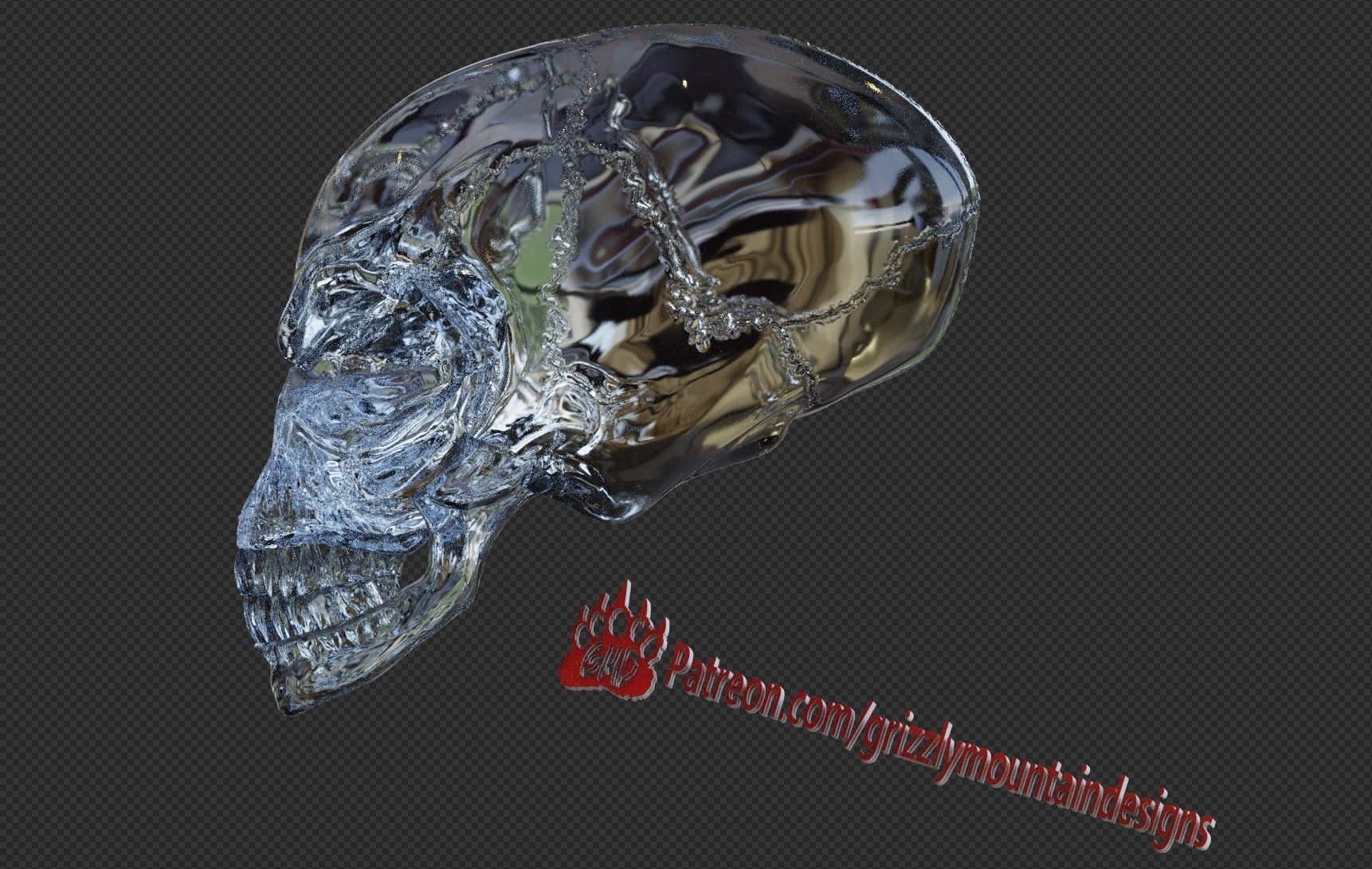alien Crystal Skull From Indiana Jones ready to print 3D print model_8