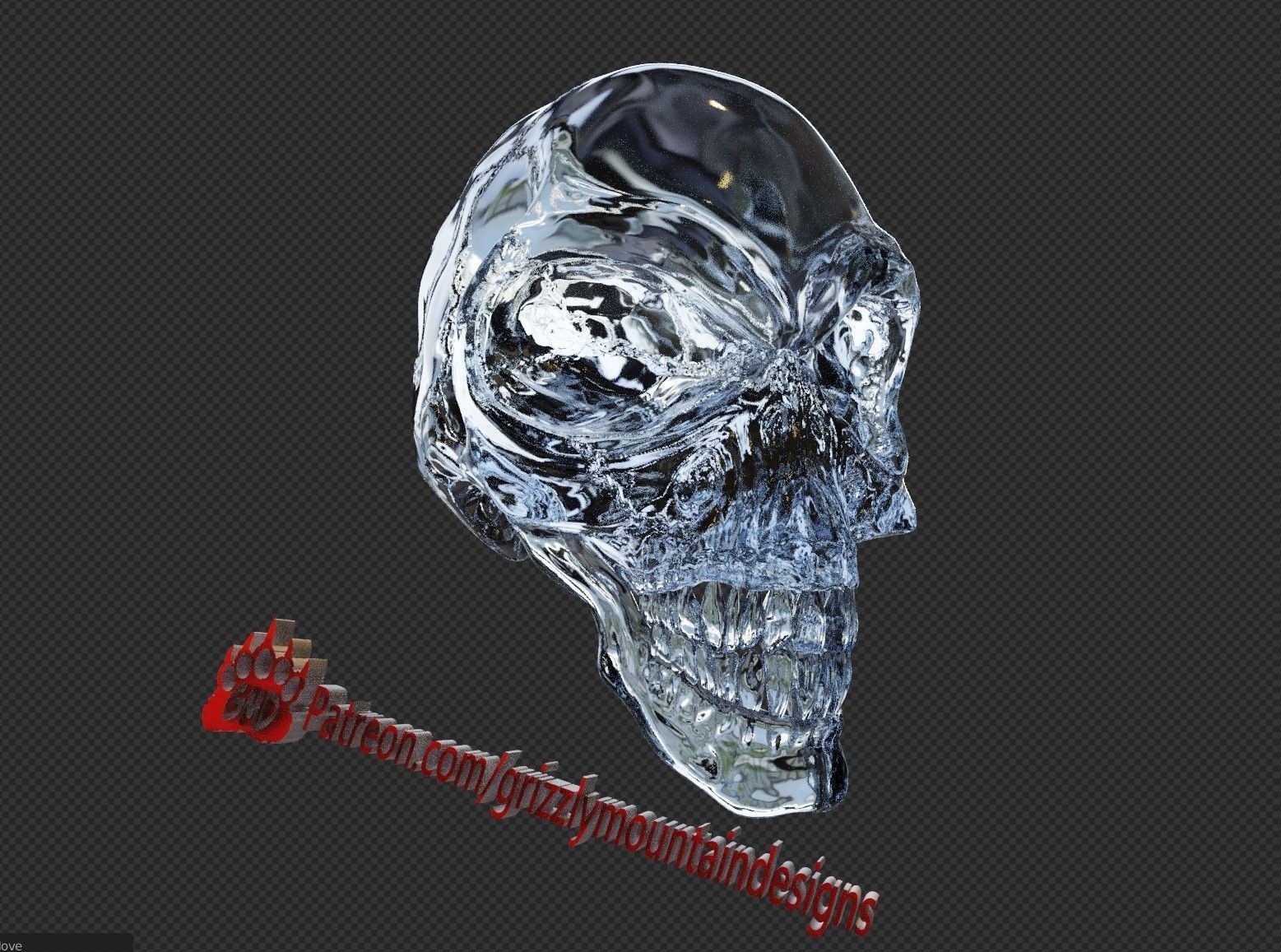 alien Crystal Skull From Indiana Jones ready to print 3D print model_7