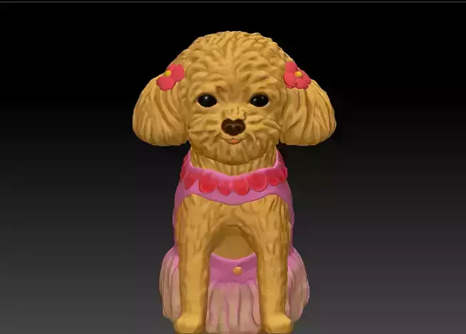 Original Teddy Dog 3d design model download