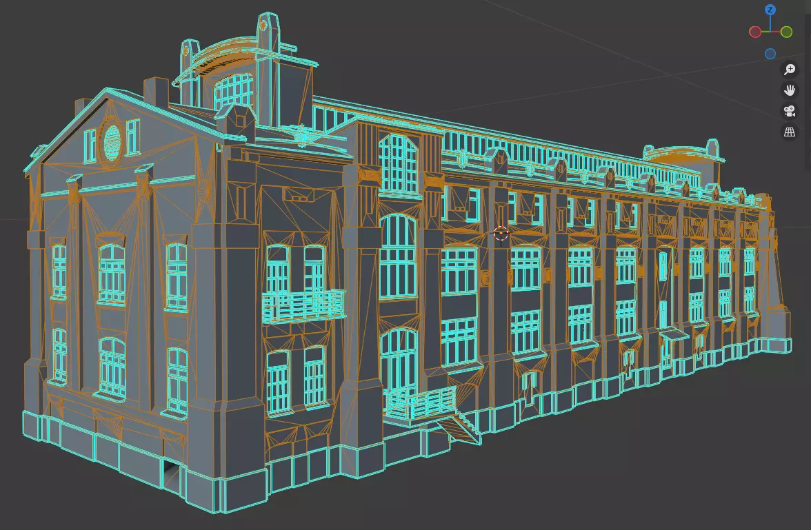 Factory building Free 3D model