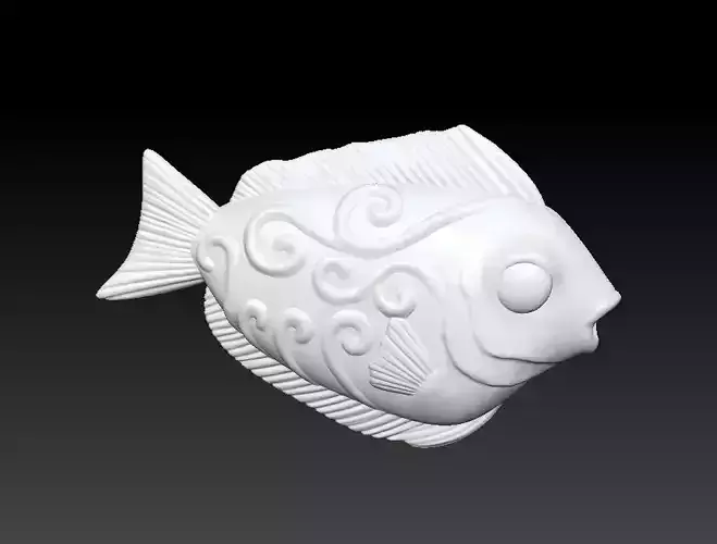 Original new goldfish 3D model download goldfish sculpture 3D 