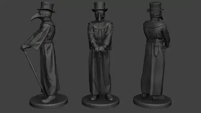 Hans Plague Doctor PDS001 3D print model