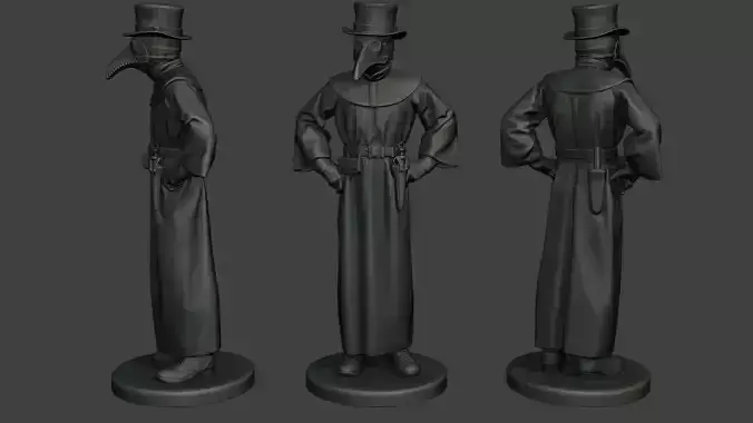 Hans Plague Doctor PDS002 3D print model