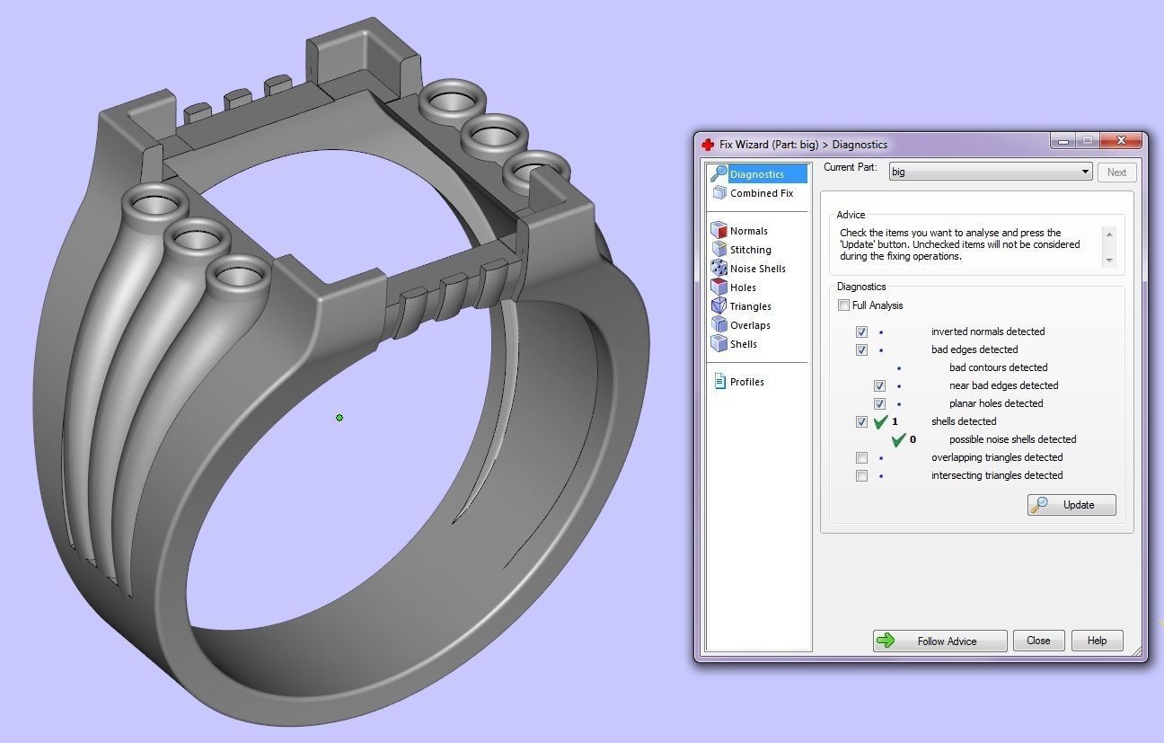 mens ring with black onyx Two different options 3D print model_5