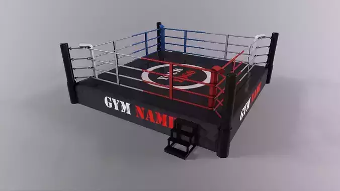 PBR Boxing Ring - Type B Low-poly 3D model