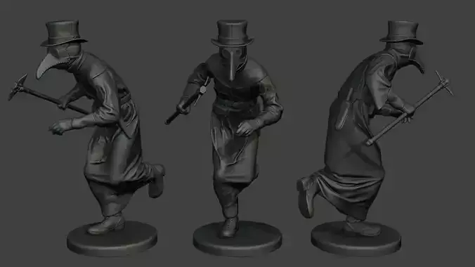 Hans Plague Doctor PDS004 3D print model