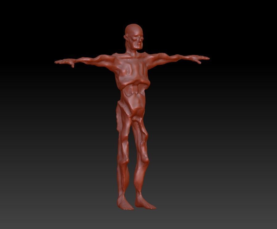 Terrible 3D mannequin download Christmas Halloween strange semi 3D print model_3