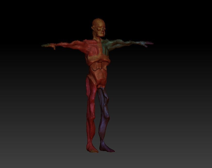 Terrible 3D mannequin download Christmas Halloween strange semi 3D print model_1