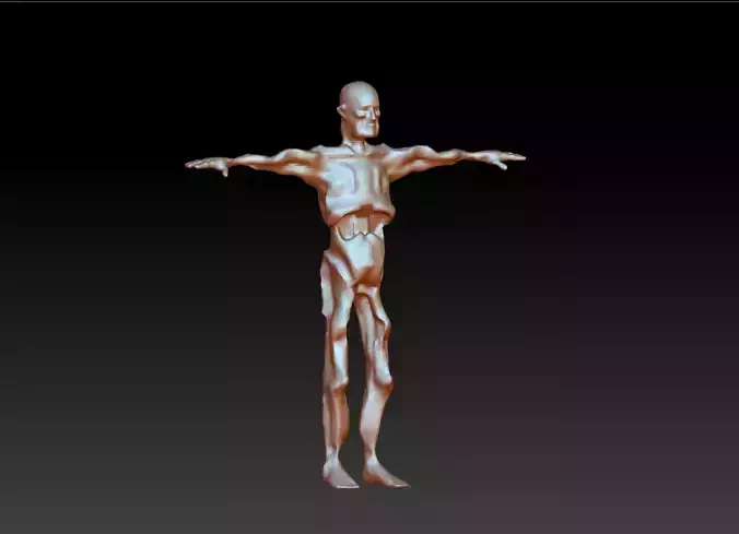 Terrible 3D mannequin download Christmas Halloween strange semi 3D print model