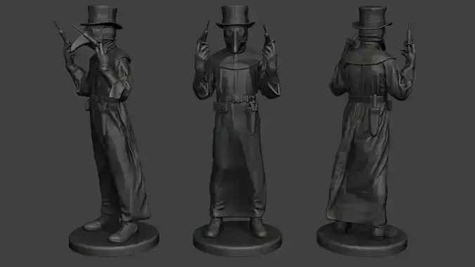 Hans Plague Doctor PDS005 3D print model
