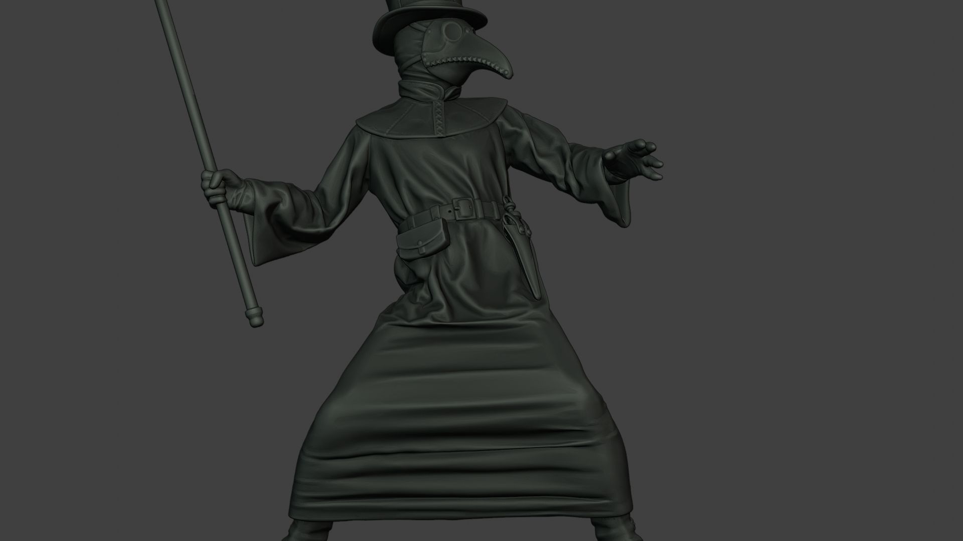 Hans Plague Doctor PDS006 3D print model_29