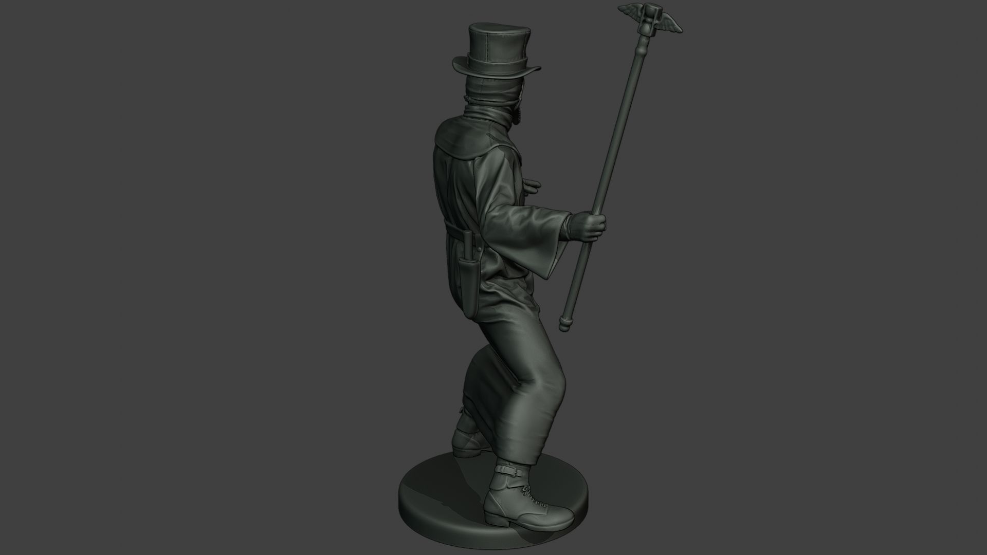 Hans Plague Doctor PDS006 3D print model_6