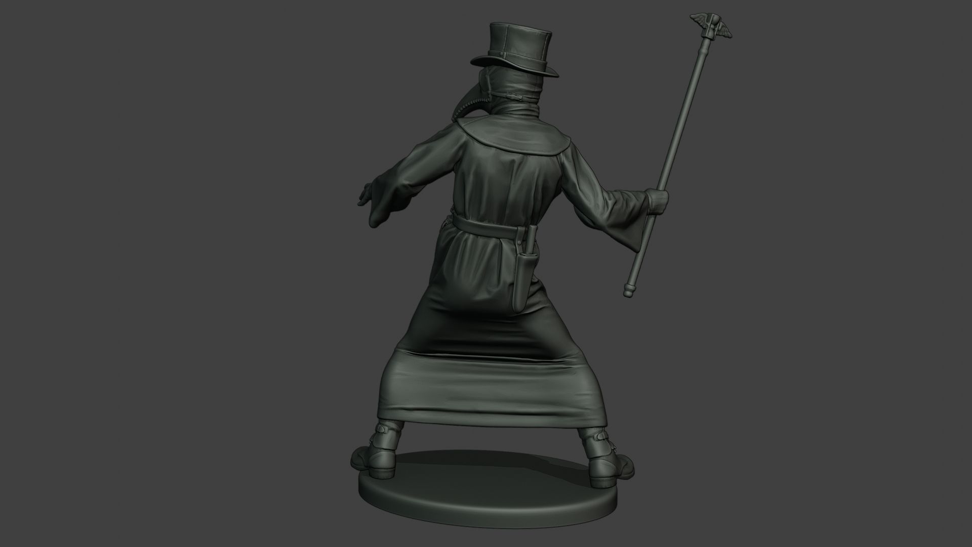 Hans Plague Doctor PDS006 3D print model_4