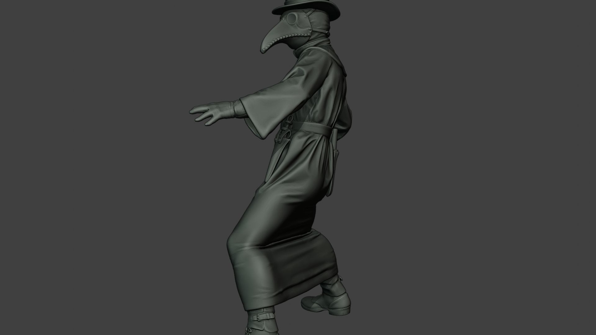 Hans Plague Doctor PDS006 3D print model_27